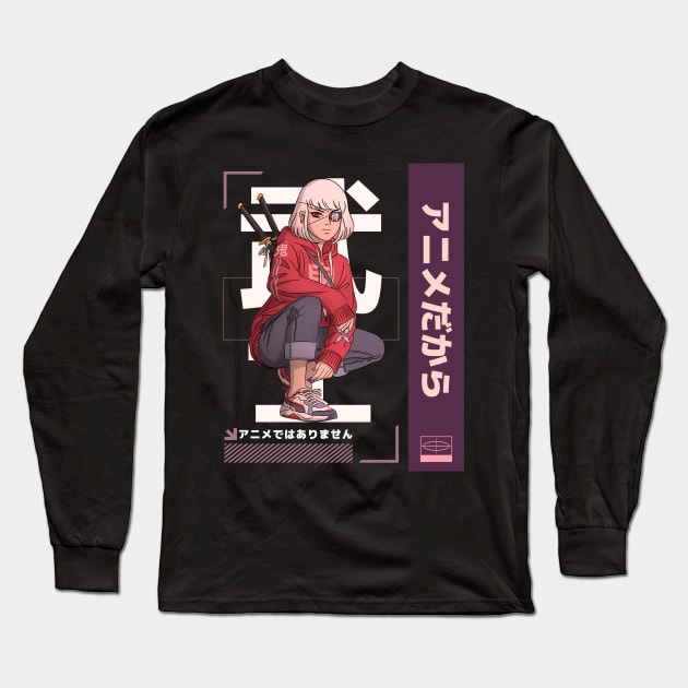 It's Not Cartoons It's Anime Lover Anime Girl Gift Long Sleeve T-Shirt by jodotodesign